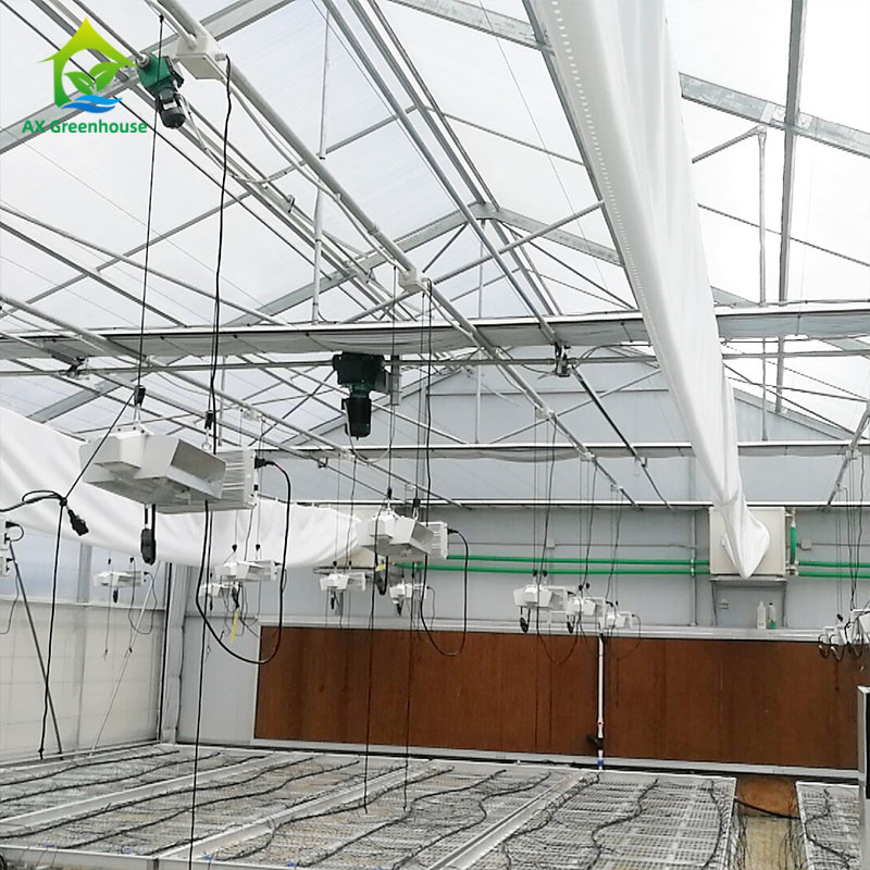 Serre chaude 100% de tunnel de privation du film 220V de PE haute de panne d'électricité légère automatique de serre chaude pour planter Mariguana