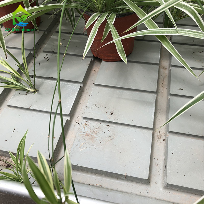 Table à roulement hydroponique mobile pour la culture de plantes en serre