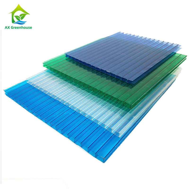 les matériaux épais de couverture de serre chaude de 4-12mm Steeple ont ridé les panneaux en plastique de serre chaude