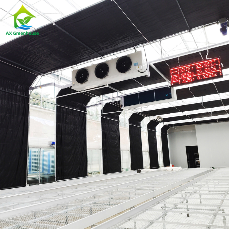 système de contrôle de climat de Dep Grow Tunnel Greenhouse With de lumière de taille de mur de 1,8-3M